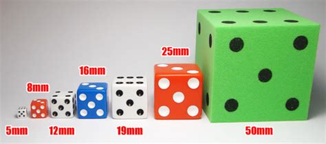 normal dice size.